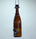 Amber Glass Wine Bottle Bird Feeder