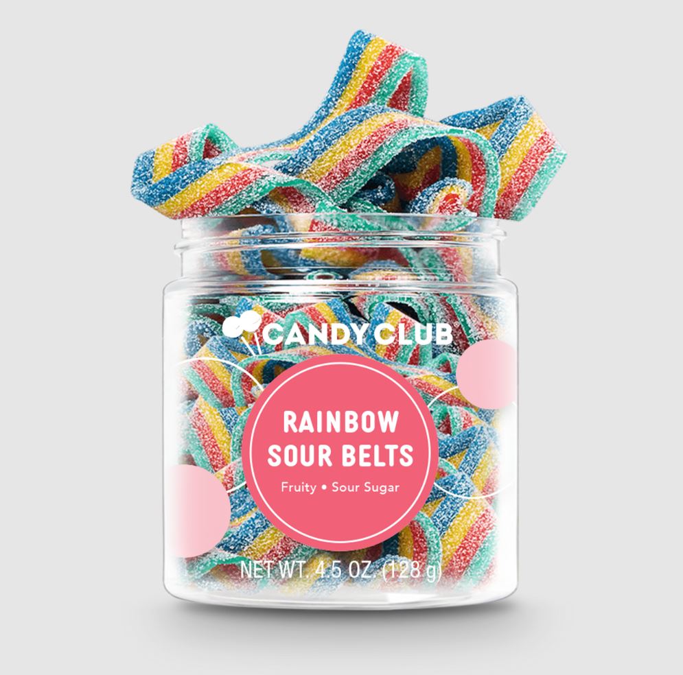 Rainbow Sour Belts Candy of the Month Club
