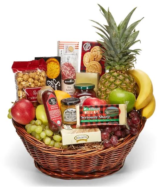 Fruit and Gourmet Gift Basket