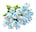 Blue silk tulip bouquet