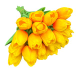 Orange silk tulip bouquet