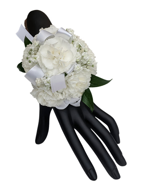 Enticing Corsage - White