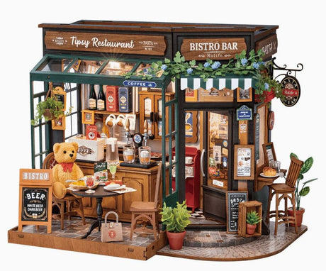 Tipsy Restaurant DIY 3d wood puzzle