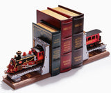 3d wooden train book end puzzle