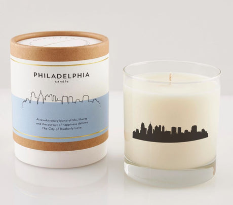 Philadelphia Candle with skyline