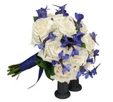 Roses and Delphinium Prom Flower Clutch - Deluxe