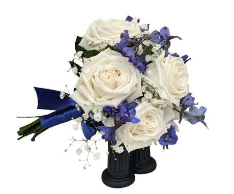 Roses and Delphinium Prom Flower Clutch - Standard