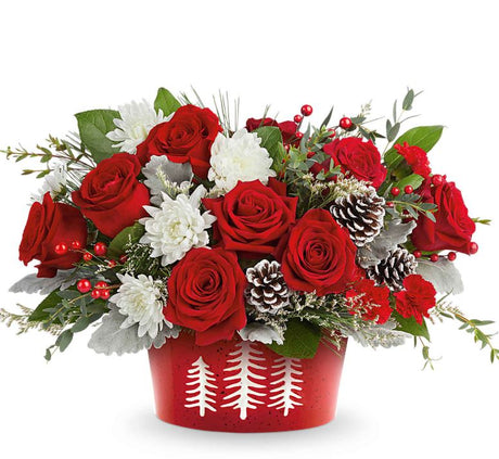 Teleflora Snowy Pines Bouquet - Premium