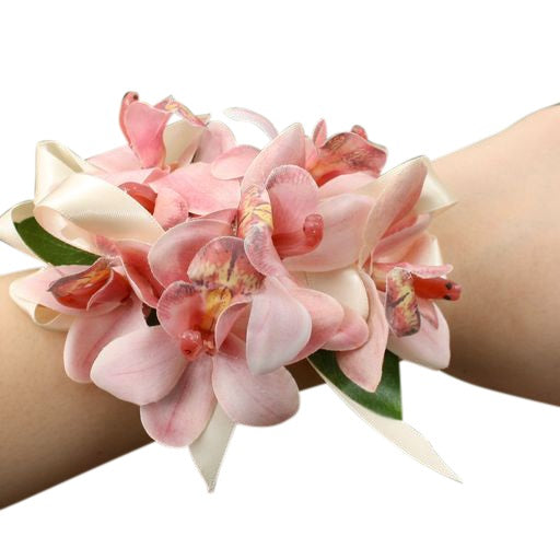 Silk Pink Orchid Corsage