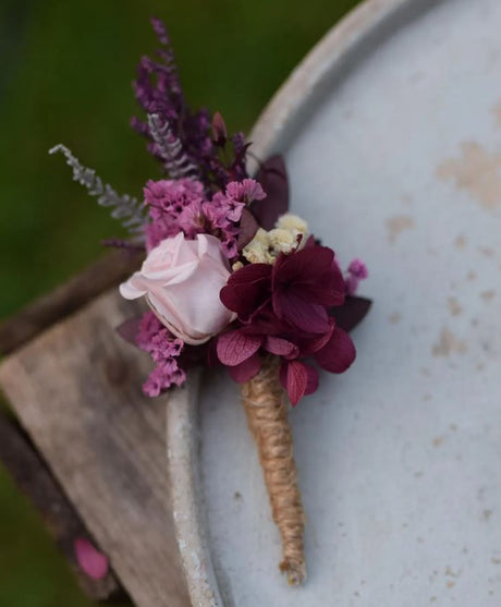 Silk Green Orchid Boutonniere